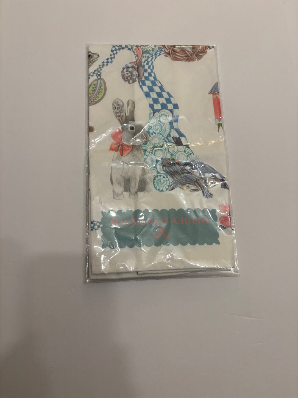 MacKenzie-Childs Tree of Life Dish Towel 18x26 Cotton New in Package Portugal